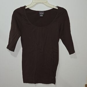 3 For $10: Dots Brown Top
